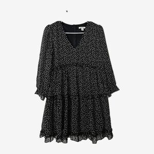 Francesca's Mi Ami Long Sleeve Mini Dress Casual Dress Bohemian